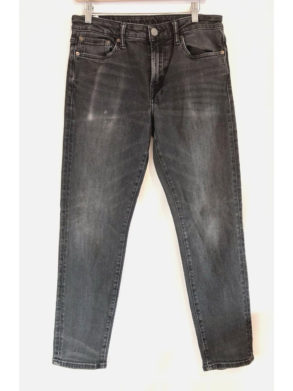 American Eagle AirFlex+ Slim Straight Jeans Faded Black Stretch Men’s 31x30